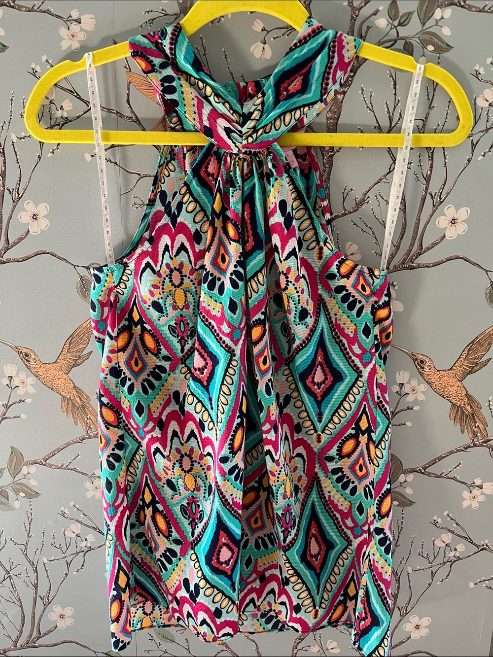 Lilly Pulitzer Multicolor Geometric Halter Tank Top